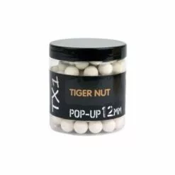 Shimano Tribal TX1 Pop-up 12/15 Mm – 100 G -Molens verfijnd winkel 132389016269Shimano TX1 Baits Tigernut Pop Up Fluoro White 100g 500x500 1